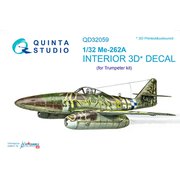 QNTD32059 1/32 Me262A 内装3Dデカール （トランぺッター用） [プラモデル用品]