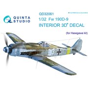 QNTD32061 1/32 Fw190D-9 内装3Dデカール （ハセガワ用） [プラモデル用品]