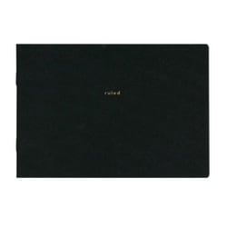isshoni. ノート デスク 横罫 PC15インチ対応 ブラック R1723