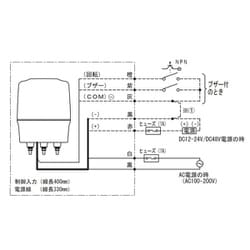 VL12R-D48BR [ニコトーチ・120 回転・ブザー DC48V 赤]