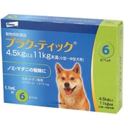 犬 プラク-ティック 4.5～11kg未満 1.1ml×6本 [犬用医薬品 ノミ・マダニ駆除]