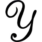 IMBK/Y [イニシャルモチーフワッペン クロ Y]