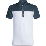 MTPN42X MASTER POLO 0086 Sサイズ [ゴルフ シャツ メンズ MASTER POLO（マスター ポロ） Sサイズ ホワイト/スティールブルー]