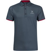 MTPN01XP ROUND POLO 8610 Mサイズ [ゴルフ シャツ メンズ ROUND POLO（ラウンド ポロ） Mサイズ スティールブルー/レッド]