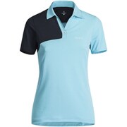MTPO50W DELTA POLO WOMAN 2981 XSサイズ [ゴルフ シャツ レディース DELTA POLO WOMAN（デルタ ポロ ウーマン） XSサイズ アイスブルー/ダークネイビー]
