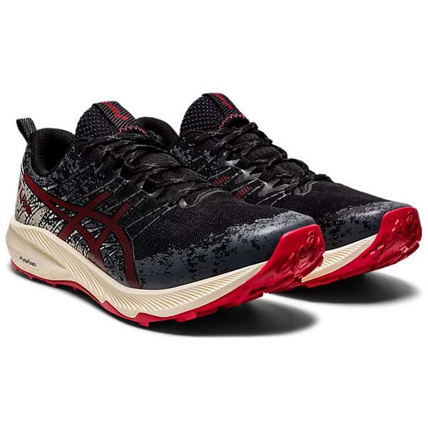 アシックス asics  Fuji Lite 2 フジ ライト 2 1011B209 001 Black/Electric Red 27cm [トレイルランニングシューズ メンズ]