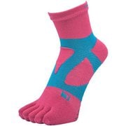 スパイダーアーチミドル5toe 10610 ローズ 611 SSサイズ (21-23cm) [ランニングウェア ソックス ユニセックス]