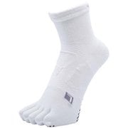 スパイダーアーチミドル5toe 10610 ホワイト 15 Lサイズ (27-29cm) [ランニングウェア ソックス ユニセックス]