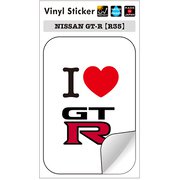 名車ステッカー I LOVE GT-Rステッカー R35