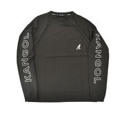 KANGOL プリントロングTシャツ メンズ ブラック Lサイズ C5120N N9 L