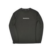 KANGOL バックプリントロングTシャツ メンズ ブラック 4Lサイズ C5121N N9 4L
