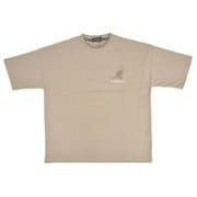 KANGOL サガラ刺繍Tシャツ メンズ ベージュ Lサイズ C5132N 14 L