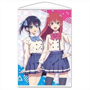カノジョも彼女 B2タペストリー A 佐木咲＆水瀬渚 [キャラクターグッズ]