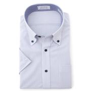 半袖 ノンアイロンクール ボタンダウンシャツ LES MUES レギュラーフィット ネイビー 4Lサイズ DAY681-1 4L