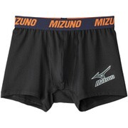ミズノロゴプリントボクサーパンツ 前開きなし ブラック C2JB116709 L