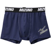 ミズノロゴプリントボクサーパンツ 前開きなし ネイビー C2JB116714 LL