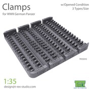 TR35010 1/35 WWII ドイツ用クランプセット1 [プラモデル用パーツ]