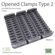 TR35016 1/35 WWII ドイツ用クランプ タイプ2 開状態 [プラモデル用パーツ]