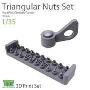 TR35048 1/35 WWII ドイツ用 片蝶ネジセット [プラモデル用パーツ]