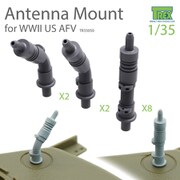 TR35050 1/35 WWII アメリカ用 アンテナマウント基部セット [プラモデル用パーツ]