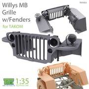 TR35053 1/35 ウィリスMB用 ラジエーターグリル/Fフェンダーセット タコム用 [プラモデル用パーツ]