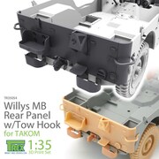 TR35054 1/35 ウィリスMB用 リアパネルセット 牽引用フック付 タコム用 [プラモデル用パーツ]