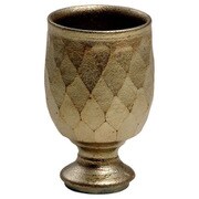 信楽焼 へちもん 富田正の器 「銀花幽玄」 ワインカップ 小 紫窯変金華 MR-30-5673B
