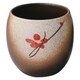 信楽焼 へちもん ゆったりカップ 朱花 黒 MR-3-1593A