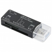 PC-SCRWU303ーK [USB3.2Gen1マルチカードリーダー49in1 黒（USB Type-Aコネクタ接続）]