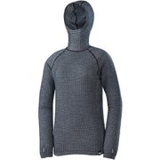 ワッフル ウール フーディ レディース カットソー BLACK-NOIR(0247) XS-Sサイズ(日本:S-Mサイズ) MIV01914