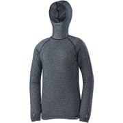 ワッフル ウール フーディ レディース カットソー BLACK-NOIR(0247) M-Lサイズ(日本:L-XLサイズ) MIV01914