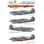 EAG48176 1/48 エアクラフト用デカール P-40S OF THE A.V.G. 1ST AND 2ND 追跡飛行隊 [プラモデル用品]