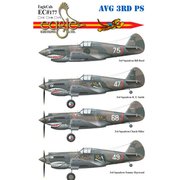 EAG48177 1/48 エアクラフト用デカール P-40S OF THE A.V.G. 3RD 追跡飛行隊 [プラモデル用品]