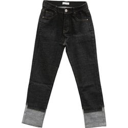 WJ012 [INDIMARK　ボーイフレンドデニム　black　サイズ：XS]