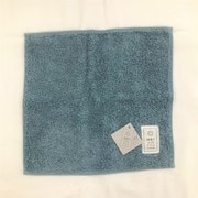ベルベットカラー タオルチーフ ブルー