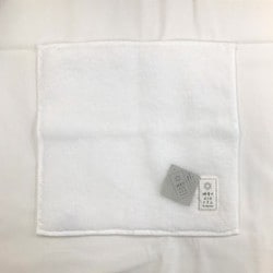 ベルベットカラー タオルチーフ ホワイト