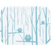 トレイ角小 HUHUU フクロウ ブルー 20×27cm S102T