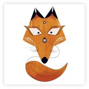 ポストカード Mrs FOX 14×14cm S509P