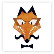 ポストカード Mr FOX 14×14cm S510P