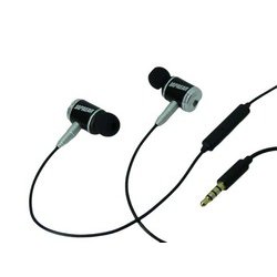 マイク＆リモコン付き イヤホン シルバー JE-MIC-444-S