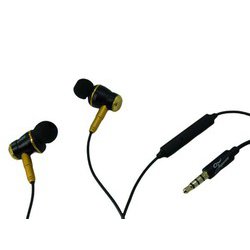 マイク＆リモコン付き イヤホン マットブラック＆ゴールド JE-MIC-888EXG