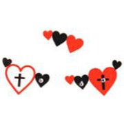 フェイスシール アイシャドウシリーズ Heart [パーティーグッズ]