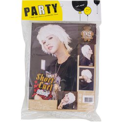 ウィッグコレクション ショートカール ネオシルバー [パーティーグッズ]