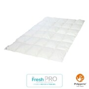22113-51268/997WH ウォッシャブル羽毛合掛けふとん ダブルロング（190×210cm） ホワイトダックダウン93％ 日本製 羽毛布団 900g 高密度織り SN Fresh PRO ホワイト