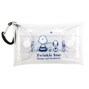 キャラクターグッズ SPC-1077 PEANUTS クリアマルチケース S Twinkle Star シリーズ スヌーピー&ウッドストック