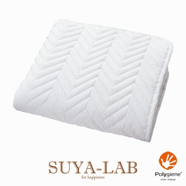 昭和西川 スヤラボ SUYA-LAB22411-86019/990WH [SUYA-LAB ポリエステルベッドパッド キング ホワイト]Ω