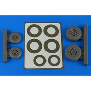 ARS4841 1/48 ディティールアップパーツ A-26B/C インベーダー 初期型 ホイール 塗装マスクシール付 （ICM用） [プラモデル用パーツ]