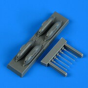 QIC72659 1/72 ディティールアップパーツ Bf109G-6/R6 機関砲ゴンドラ 2セット入 （タミヤ用） [プラモデル用パーツ]