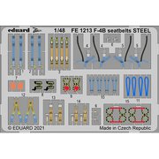 EDUFE1213 1/48 ZOOM エッチングパーツ F-4B シートベルト ステンレス製 （タミヤ用） [プラモデル用パーツ]