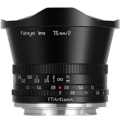 7.5mm f/2 E （B） [TTArtisan 7.5mm f/2 C Fisheye ソニーEマウント・APS-C ブラック 単焦点 魚眼レンズ]